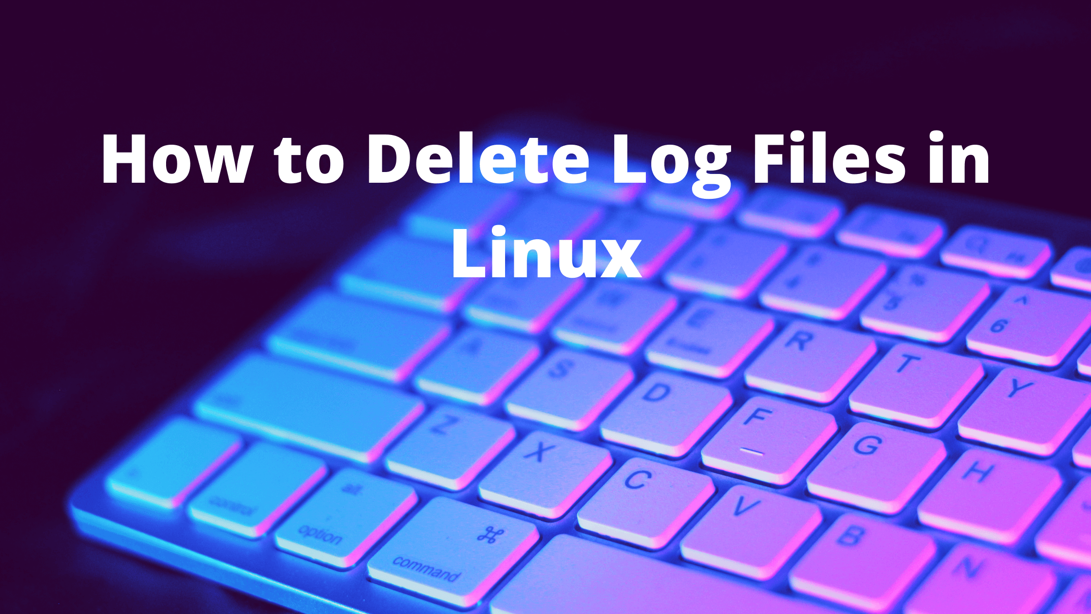 How to Delete Log Files in Linux